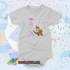 The Pink Panther Inspector Clouseau Cartoon Cute Baby Onesies