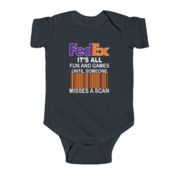 Vintage Fedex Fun And Games Baby Onesie