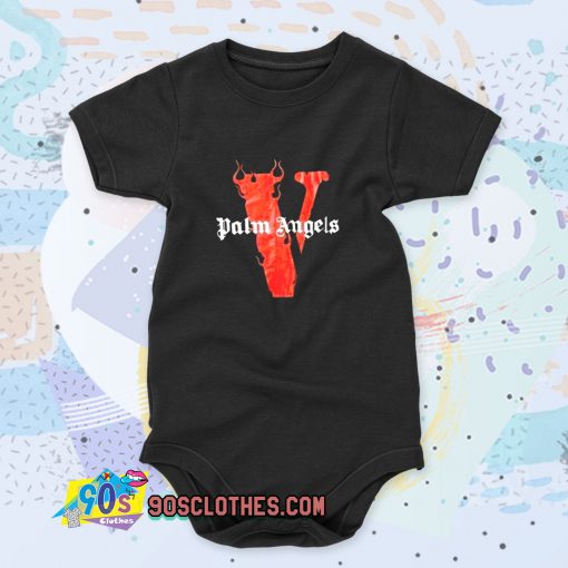 Vlone X Palm Angels Quote Baby Onesie