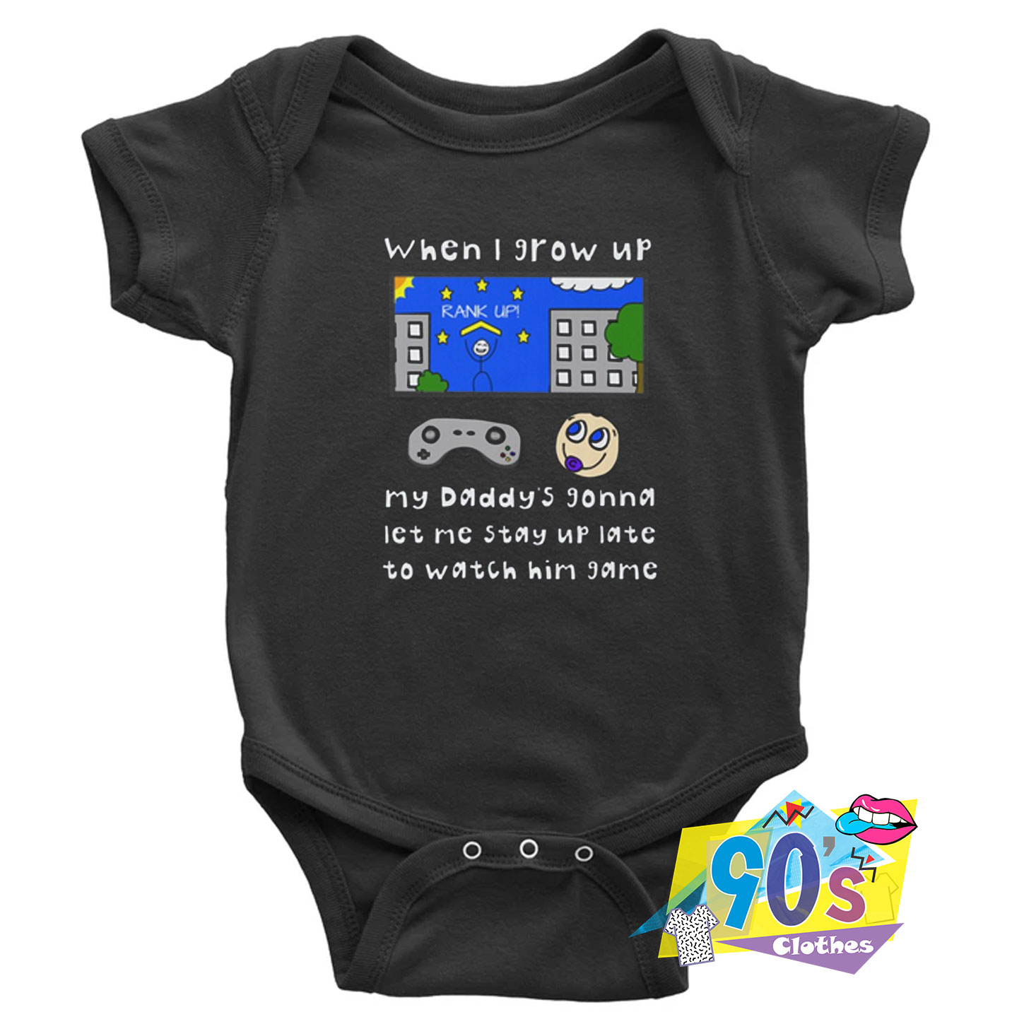 gamer baby onesie