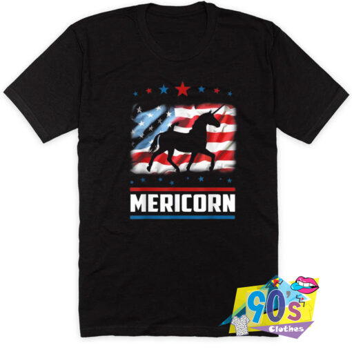 American Flag Unicorn T Shirt