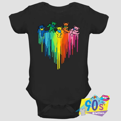 Bear Gift Rainbow Baby Onesie