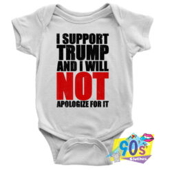 Bold Pro Support President Trump Quote Baby Onesie