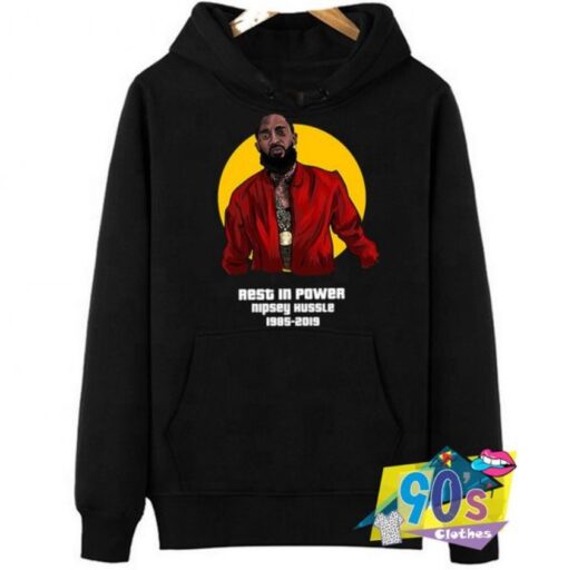 Reset in Power Nipsey Hussle American Rapper Hoodie 90s