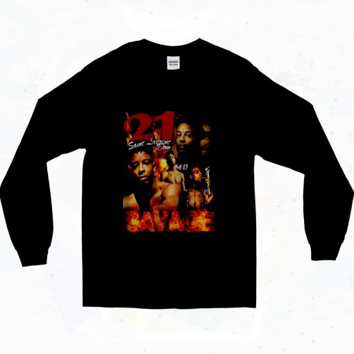 21 Savage Saint Laurent 90s Long Sleeve Style