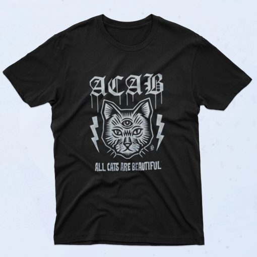 Acab All Cats Are Beautiful 90s T Shirt Style