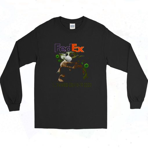 Baby Yoda Fedex Survived Covid 19 90s Long Sleeve Style