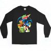 Baby Yoda Groot Stitch Toothless Hugging Mtn Dew 90s Long Sleeve Style