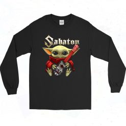 Baby Yoda Hug Guitar Sabaton 90s Long Sleeve Style