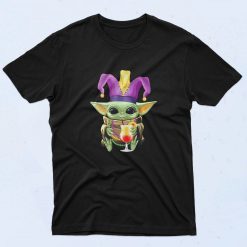 Baby Yoda Mardi Gras Authentic Vintage T Shirt