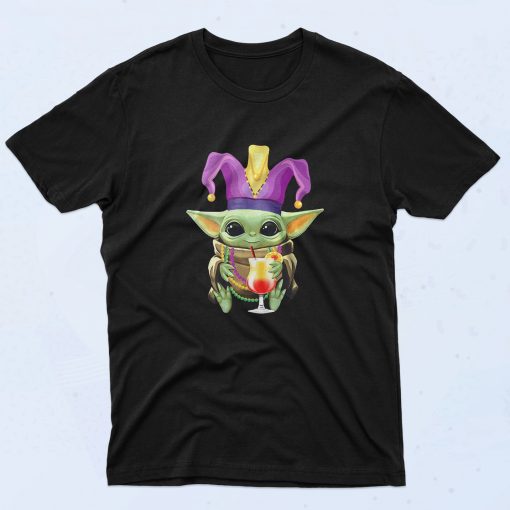 Baby Yoda Mardi Gras Authentic Vintage T Shirt