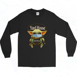 Baby Yoda Mask Hug Yard House 90s Long Sleeve Style