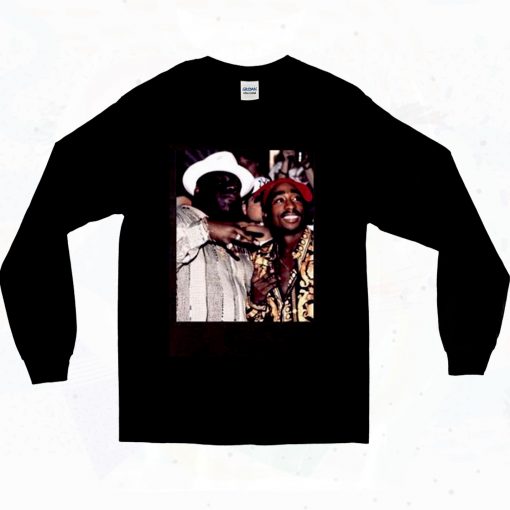 Biggie Smalls With Tupac 90s Long Sleeve Style