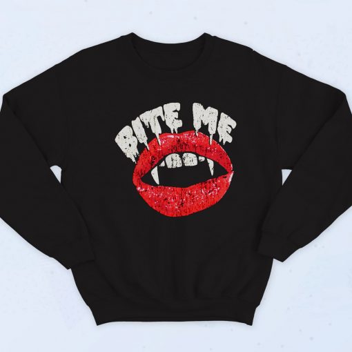 Bite Me Vampire Fashionable Sweatshirt