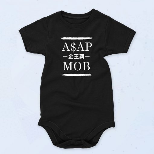 Black Asap Mob Funny Baby Onesie