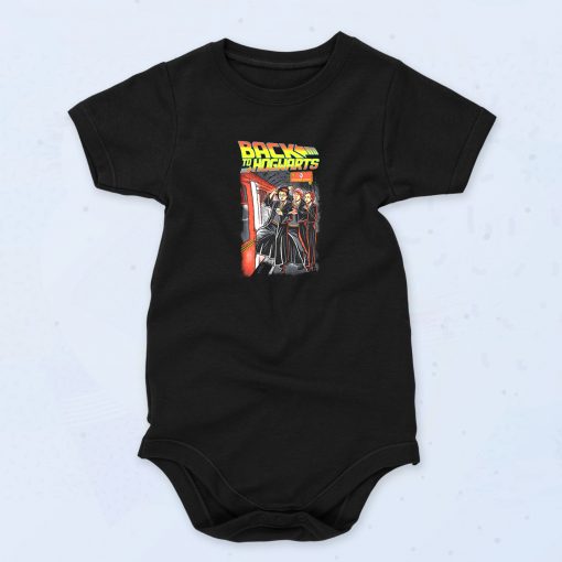 Black Back To Hogwarts Funny Baby Onesie