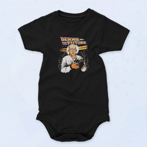 Black Bernie For The Future Funny Baby Onesie