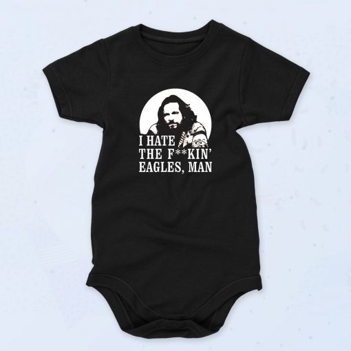 Black Big Lebowski Hate Eagles Man Funny Baby Onesie