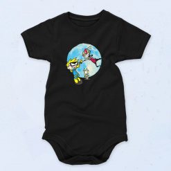 Black Calvin Space Funny Baby Onesie