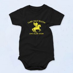 Black Camp Half Blood Funny Baby Onesie