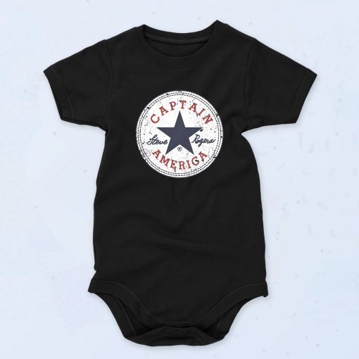 Black Captain Steve Rogers Funny Baby Onesie