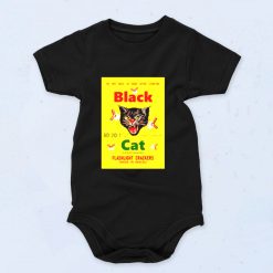 Black Cat Fireworks Baby Onesies Style