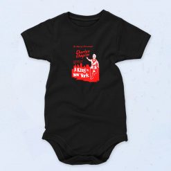 Black Charles Chaplin King In New York Funny Baby Onesie