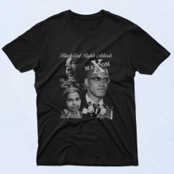 Black Civil Rights Leaders 90s T Shirt Style