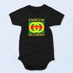 Black Cute Gnocchi Funny Baby Onesie