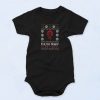 Black For The Horde Uggly Sweater Funny Baby Onesie