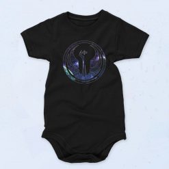 Black Galactic Republic Space Funny Baby Onesie