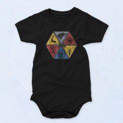 Black Game Of Thrones Symbol Collage Funny Baby Onesie