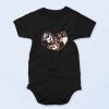 Black Hiphop Legend Collage Funny Baby Onesie