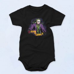 Black Joker Agent Of Chaos Funny Baby Onesie