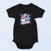 Black Merica Drinking Funny Baby Onesie