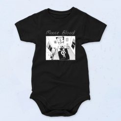 Black Moose Blood Funny Baby Onesie