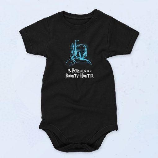 Black My Patronus Is Hunter Funny Baby Onesie