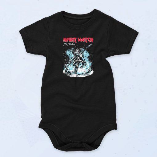 Black Night Watch The Walker Funny Baby Onesie