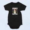 Black Omg Santa Funny Baby Onesie