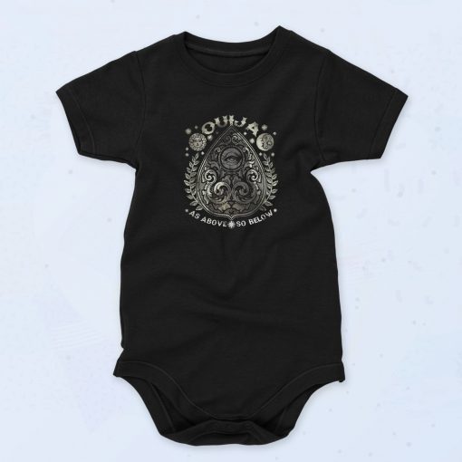 Black Ouija As Above Below Funny Baby Onesie