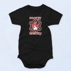 Black Pokemon Pocket Monster Funny Baby Onesie