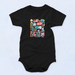 Black Rick And Morty Collage Funny Baby Onesie