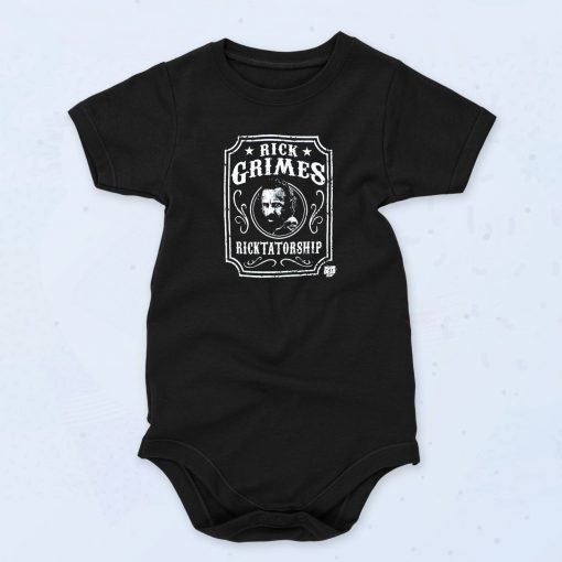 Black Rick Grimes Ricktatorship Funny Baby Onesie