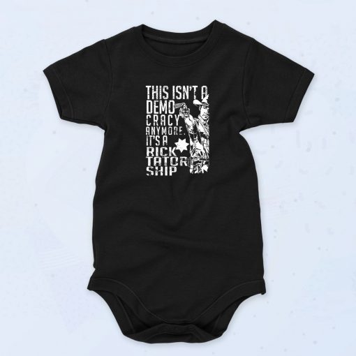 Black Ricktartor Dead Funny Baby Onesie