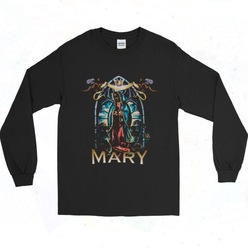 Black Rose Virgin Mary 90s Long Sleeve Style