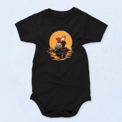 Black Sailor And Mermaid Funny Baby Onesie