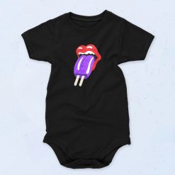 Black Sexy Lips Ice Funny Baby Onesie