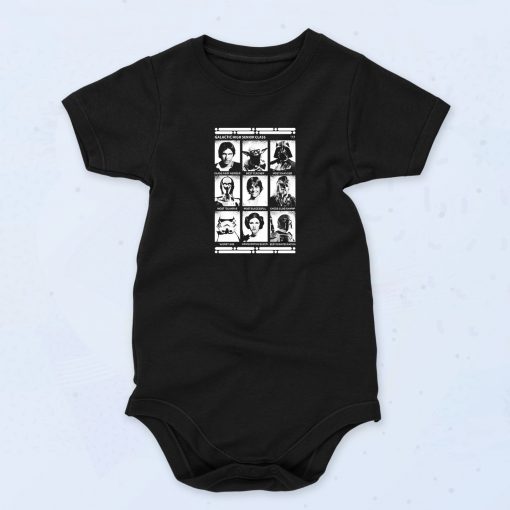 Black Star Wars Galactic Senior Funny Baby Onesie