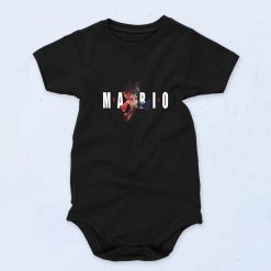 Black Super Mario Jordan Air Funny Baby Onesie