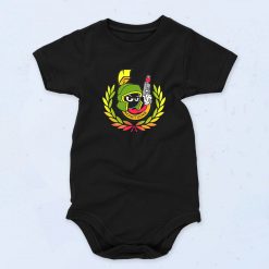 Black The Martians Squad Funny Baby Onesie